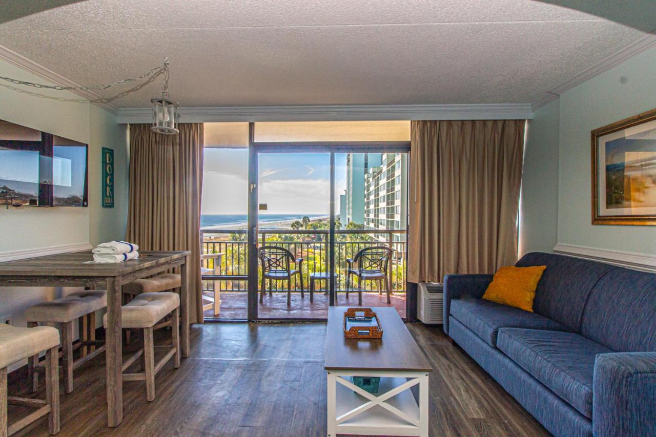 Oversized Ocean View Queen Suite With Beautiful Fireplace And Accents - Sleeps 4 Guests! شاطئ ميرتل المظهر الخارجي الصورة